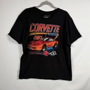 Black Corvette Turbo Graphic T-Shirt
